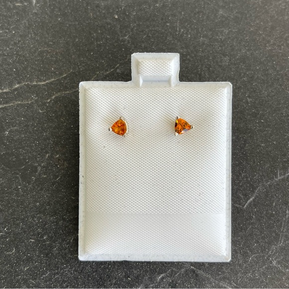 Sterling silver 925 Citrine Earrings - Picture 2 of 8